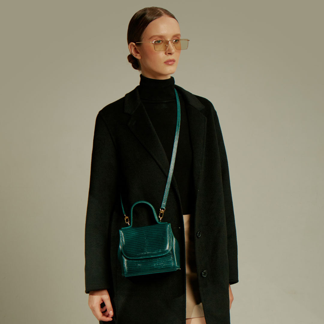 FLORENCE LIZARD DARK GREEN