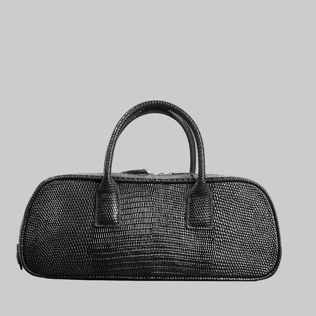 LUCCA STRETCH BLACK LIZARD